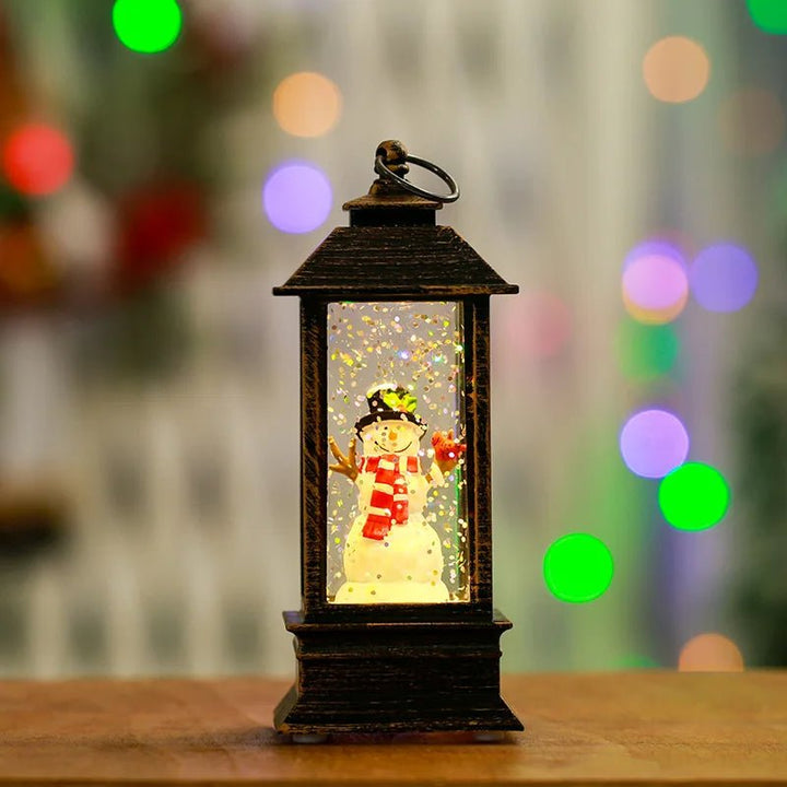 Skanto | Ferie Lantern - Christmas Snow Globe Vintage Lantern Suitable for Party, Wedding, Indoor, Outdoor and Terrace