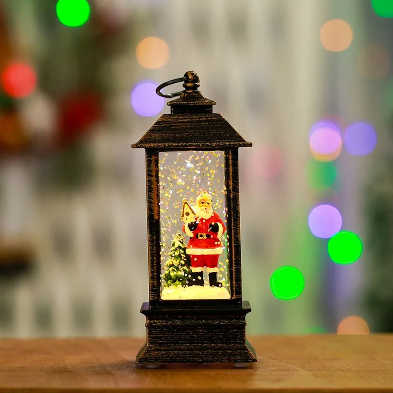 Skanto | Ferie Lantern - Christmas Snow Globe Vintage Lantern Suitable for Party, Wedding, Indoor, Outdoor and Terrace
