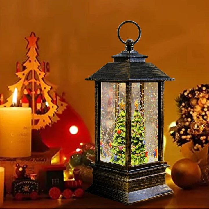 Skanto | Ferie Lantern - Christmas Snow Globe Vintage Lantern Suitable for Party, Wedding, Indoor, Outdoor and Terrace