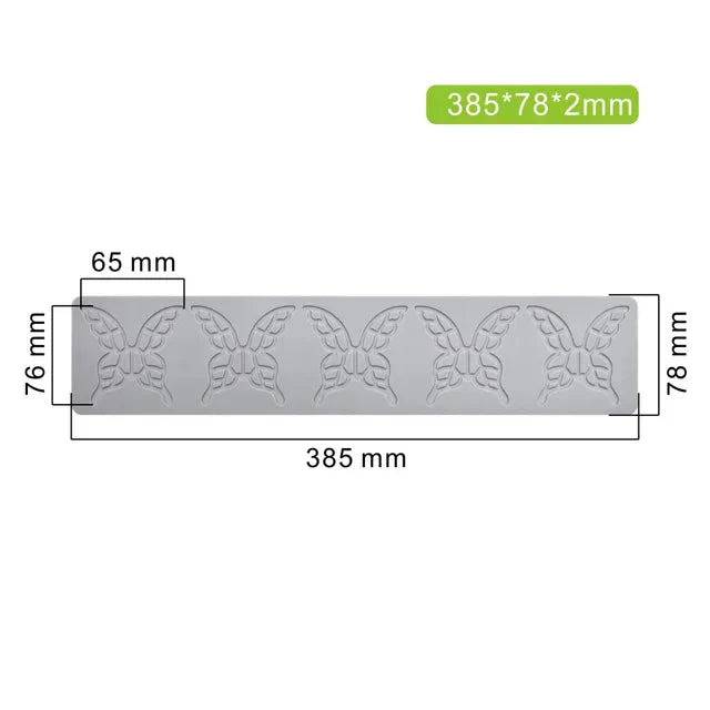 Hollow Out Butterfly Honeycomb Sugar Lace Pad Baking Silicone Mold | Skanto