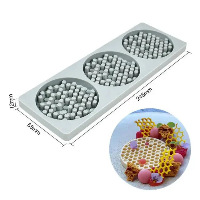 Hollow Out Butterfly Honeycomb Sugar Lace Pad Baking Silicone Mold | Skanto