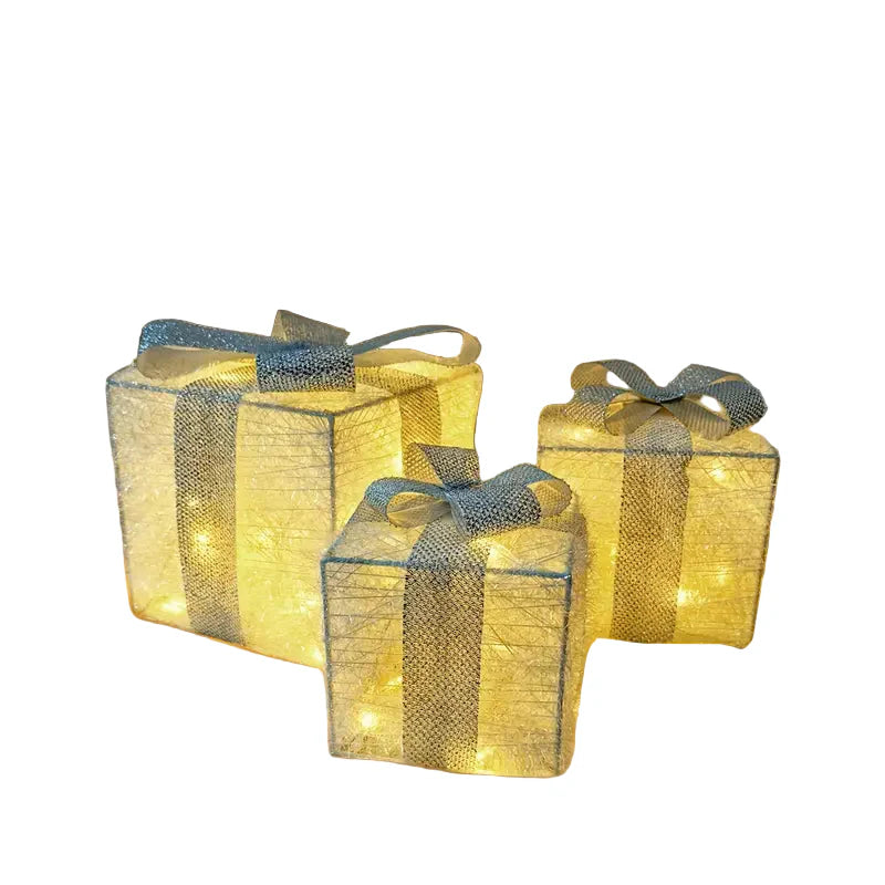 Norvo | Sett med 3 dekorative gaveesker til jul