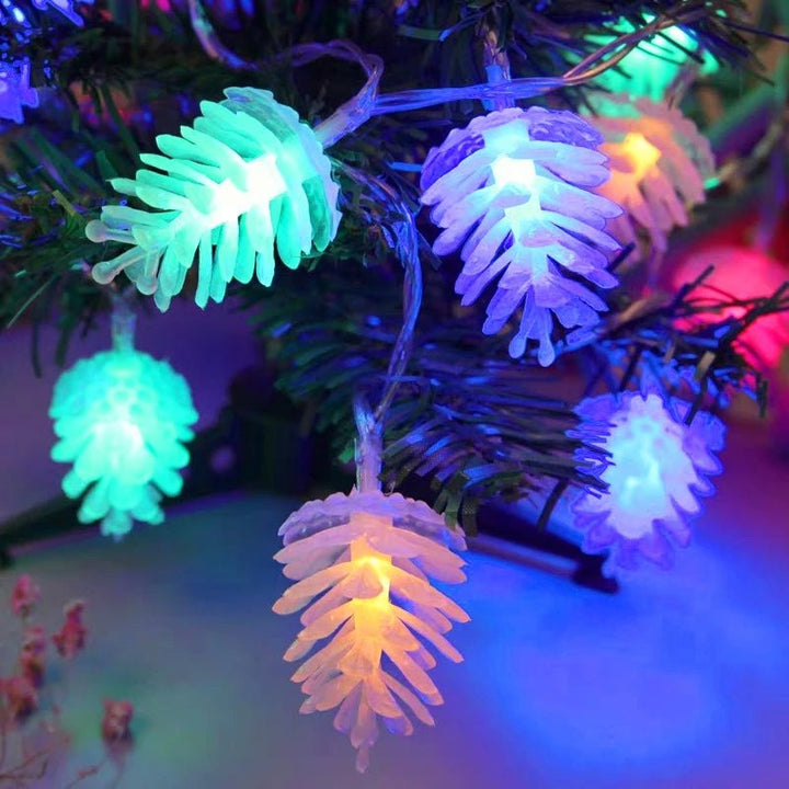 Skanto | Hjemmeinnredning LED Varm Furutre Lampe - Fe Lampe Fargerik For Jul, Høytid og Hjemmeinnredning