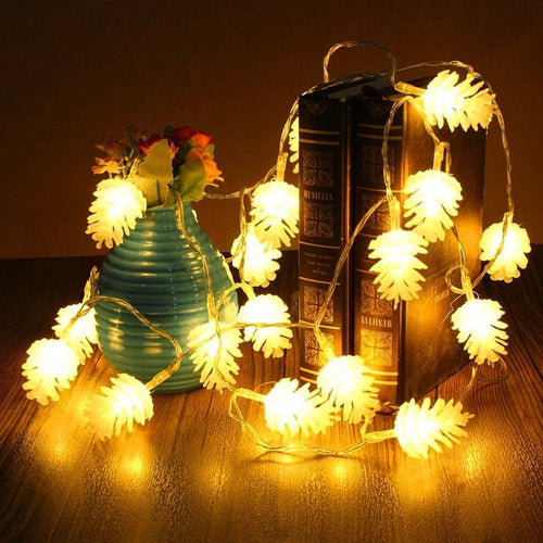 Skanto | Hjemmeinnredning LED Varm Furutre Lampe - Fe Lampe Fargerik For Jul, Høytid og Hjemmeinnredning