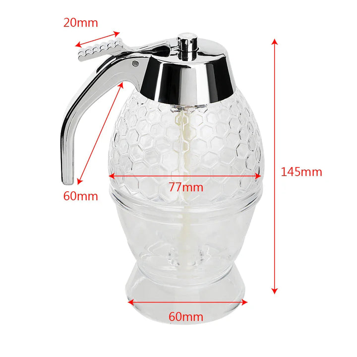 Honningkrukke Beholder Honningflaske Oppbevaring Bie Drypp Dispenser | Skanto