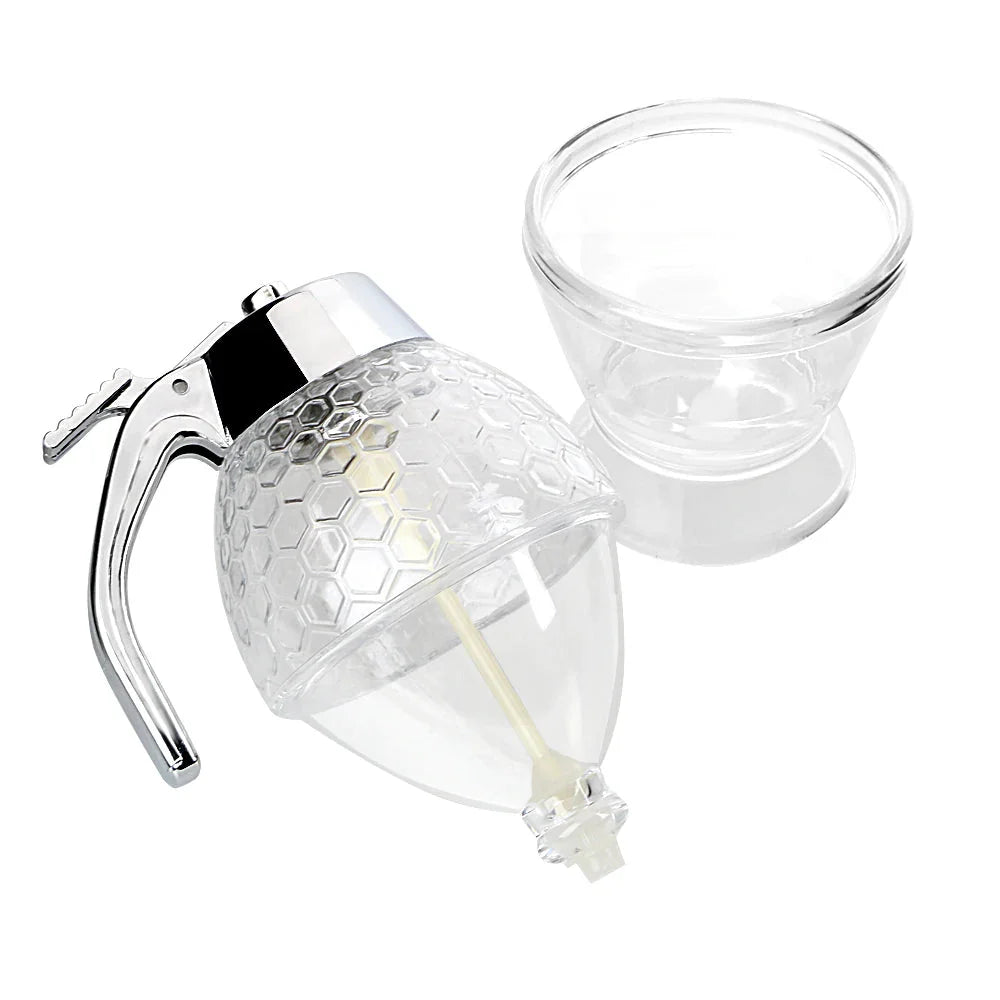 Honningkrukke Beholder Honningflaske Oppbevaring Bie Drypp Dispenser | Skanto