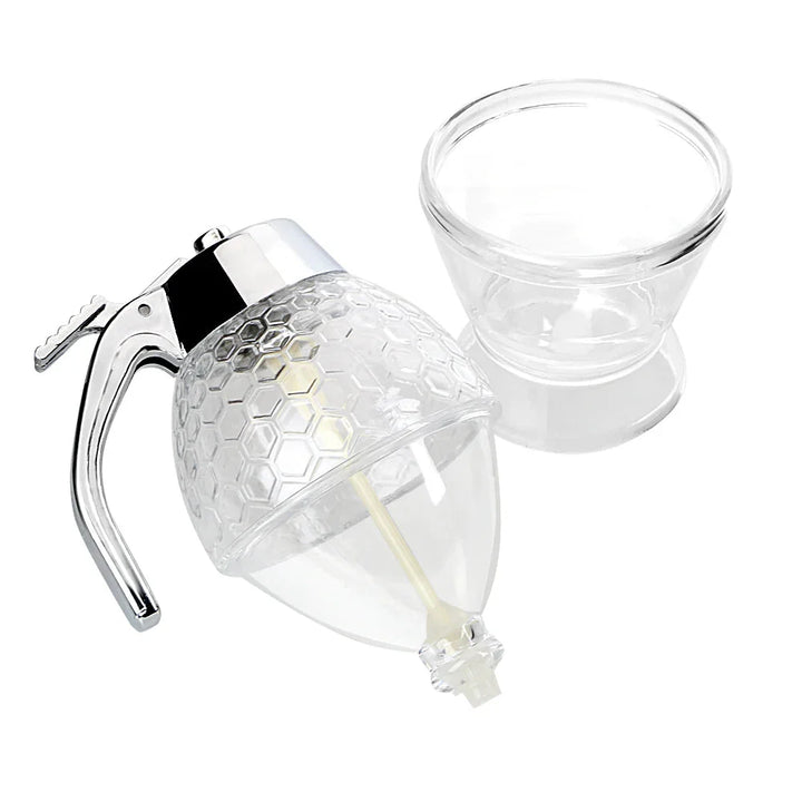 Honningkrukke Beholder Honningflaske Oppbevaring Bie Drypp Dispenser | Skanto