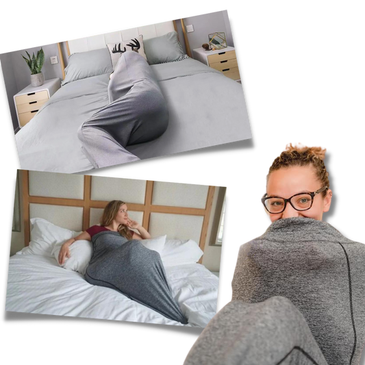 Bærbart teppe med hette