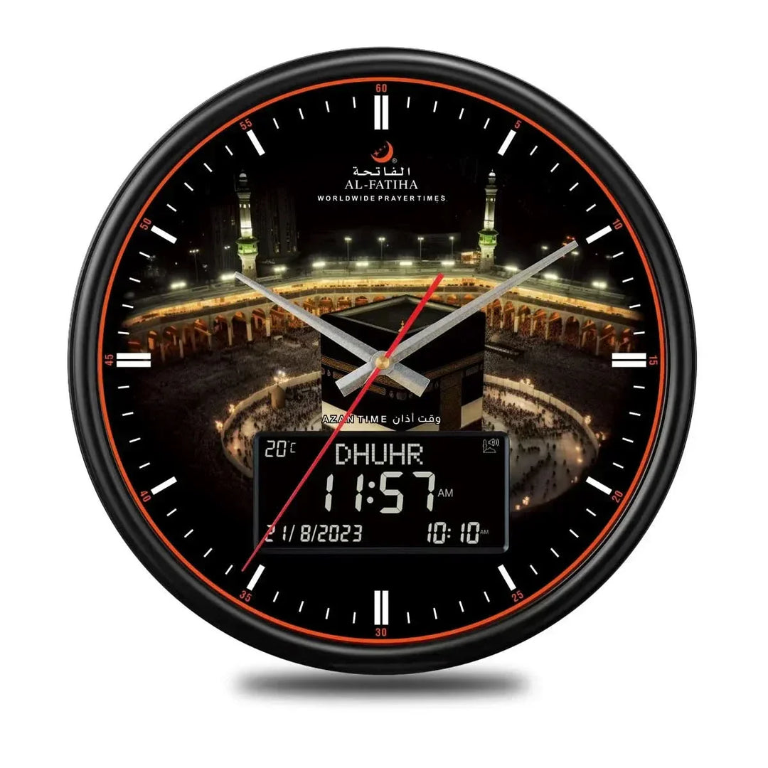 Skanto | PrayTime Smart Veggklokke – Azan & Hijri Kalender med Dual Display