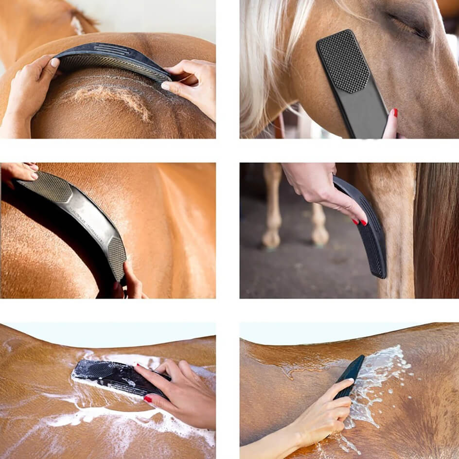 HorseCare Pro 6-i-1 Børste Skålheis