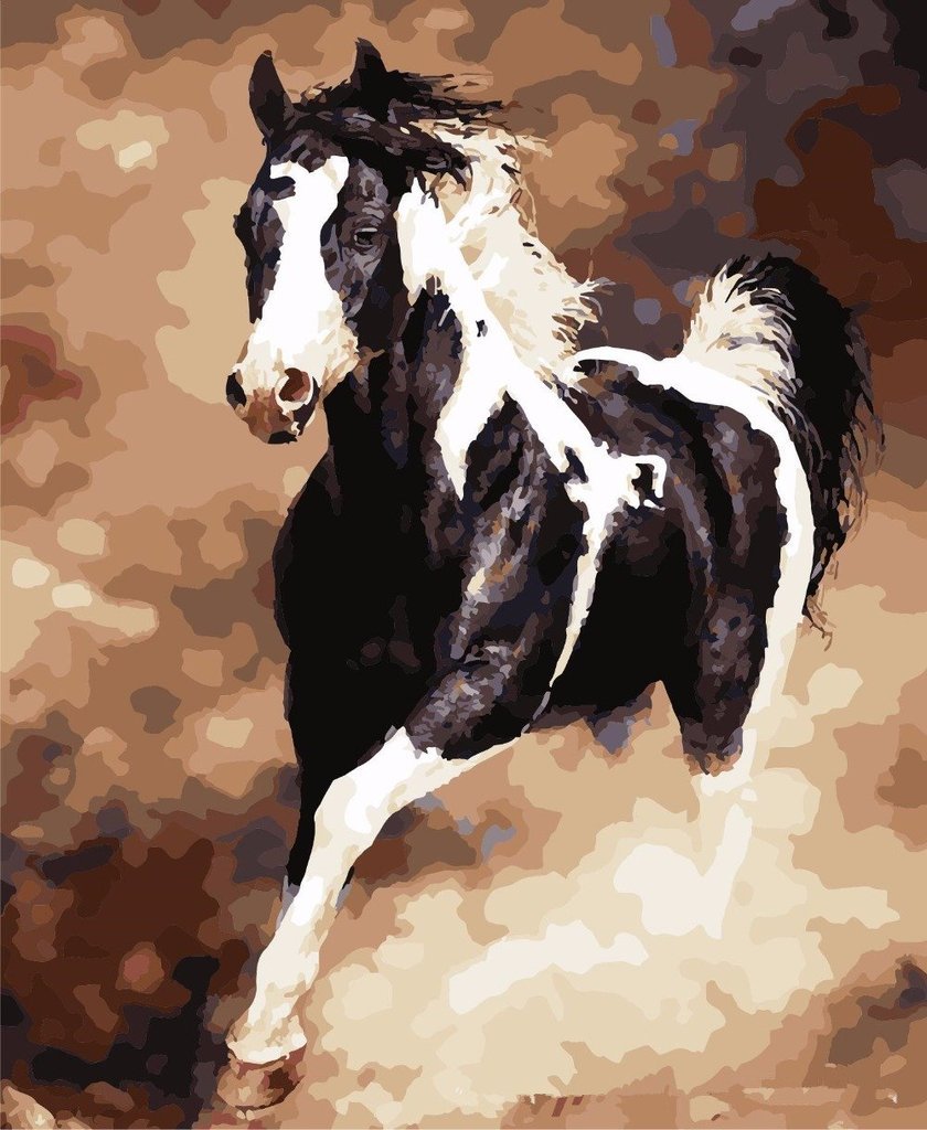 Galloping Horse - Van-Go Mal-Etter-Nummer Sett | Skanto