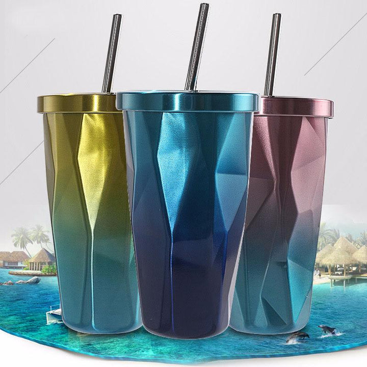Hot & Cold Double Wall Irregular Diamond Tumbler | Skanto