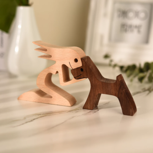 WoodenSculpt – Håndlaget Tre Skulptur for Interiør Skanto