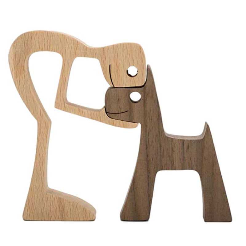WoodenSculpt – Håndlaget Tre Skulptur for Interiør Skanto