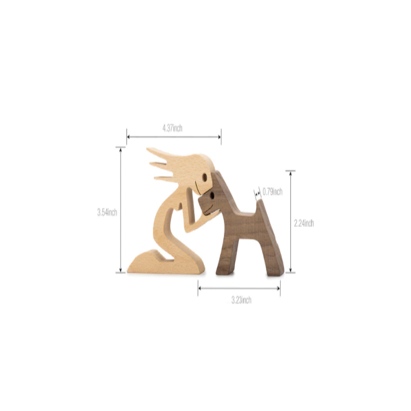 WoodenSculpt – Håndlaget Tre Skulptur for Interiør Skanto
