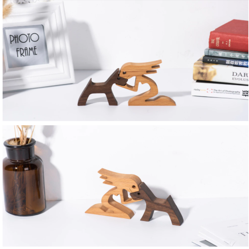 WoodenSculpt – Håndlaget Tre Skulptur for Interiør Skanto