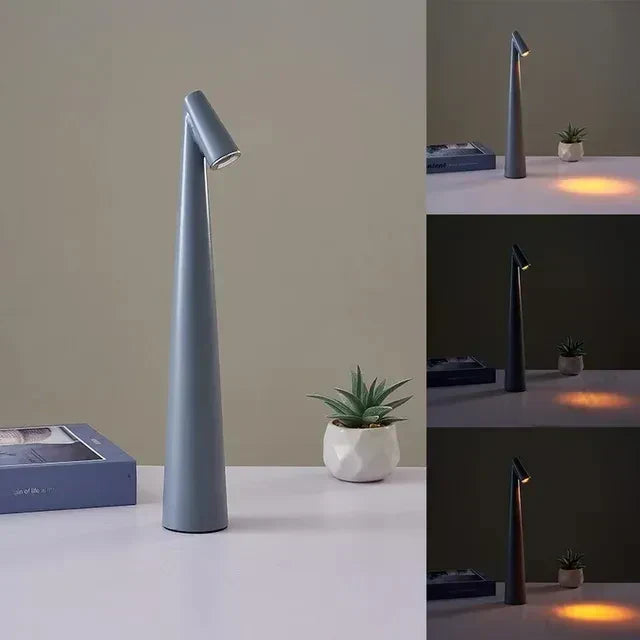Skanto | LumiLux Bærbar Touch LED Lampe – Oppladbar, Dimbar og Slank Design