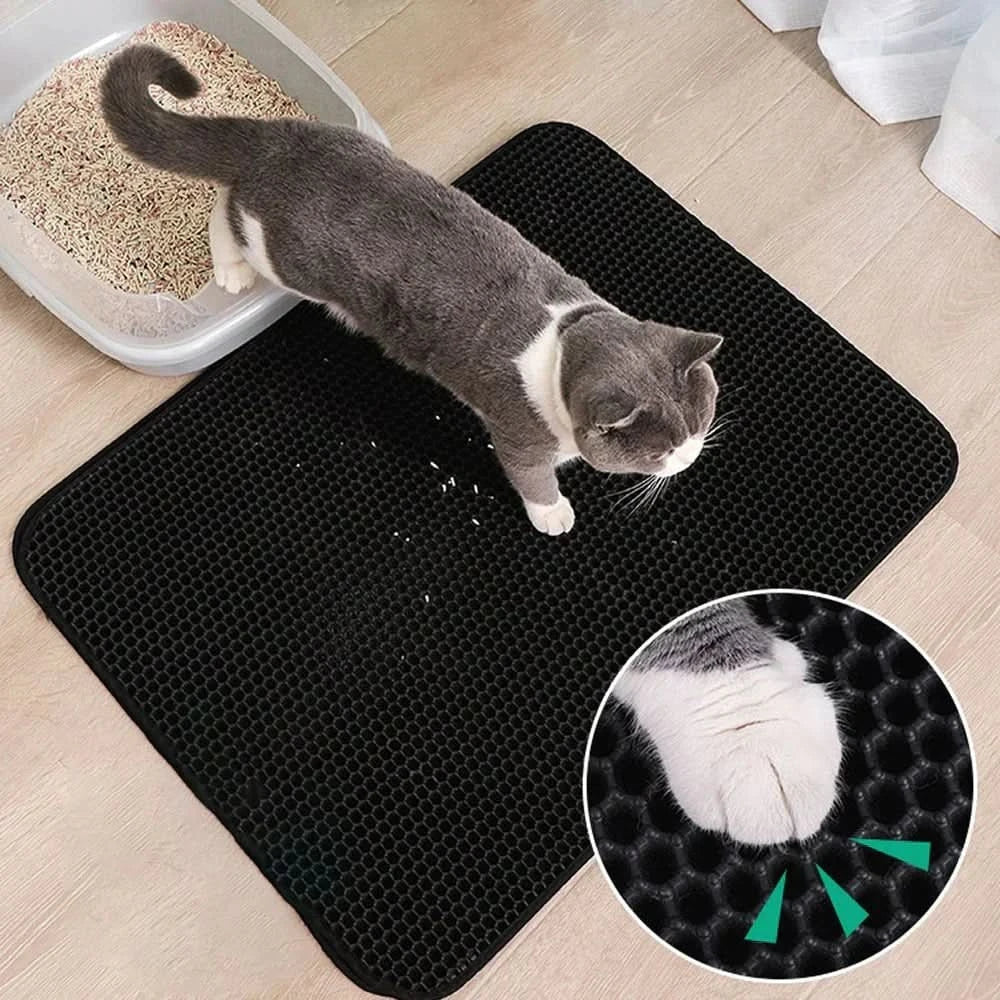 Skanto | CATGUARD MAT – Ikke-glidende kattetoalettmatte med vanntett beskyttelse for et rent hjem