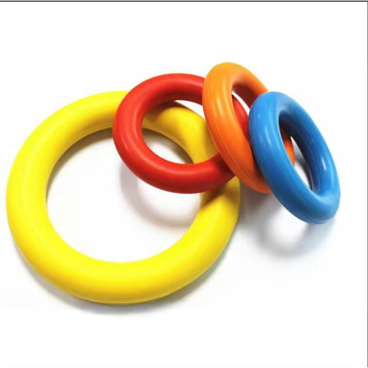 Hund Anti-Bite Trening Ring ø9 cm laget av Gummi - assorterte farger | Skanto