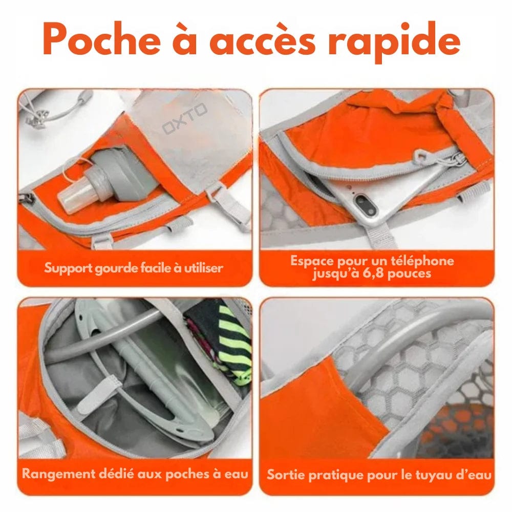 Skanto | Hydroflow Pack – Hydrering Ryggsekk med 2L System & Lett Design