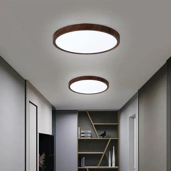 Skanto | Tynn Sirkulær Taklampe | Justerbart LED-lys, Moderne | Stue & Soverom