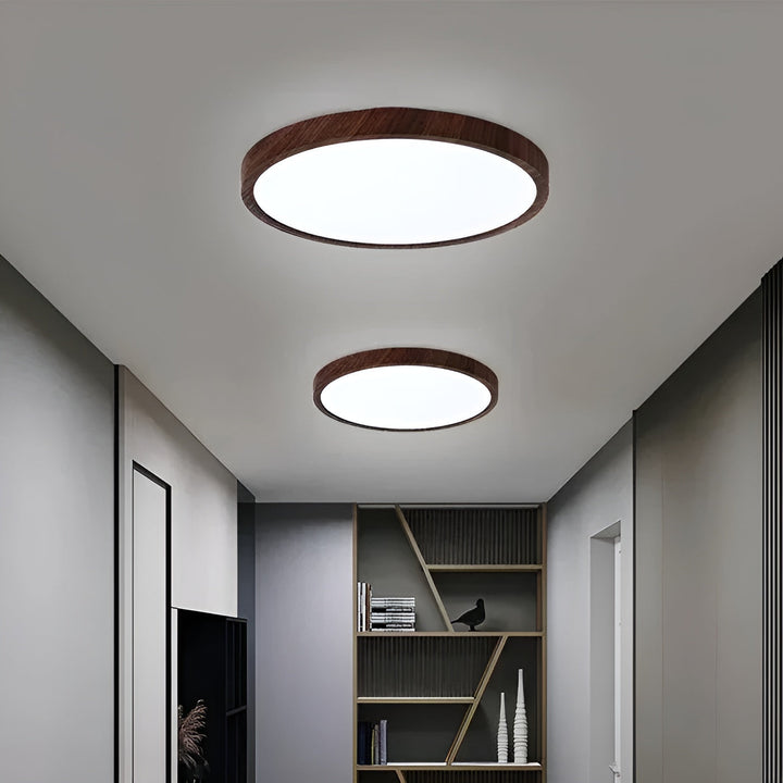 GrainGlow Light – Moderne, ultratynn taklampe i tre