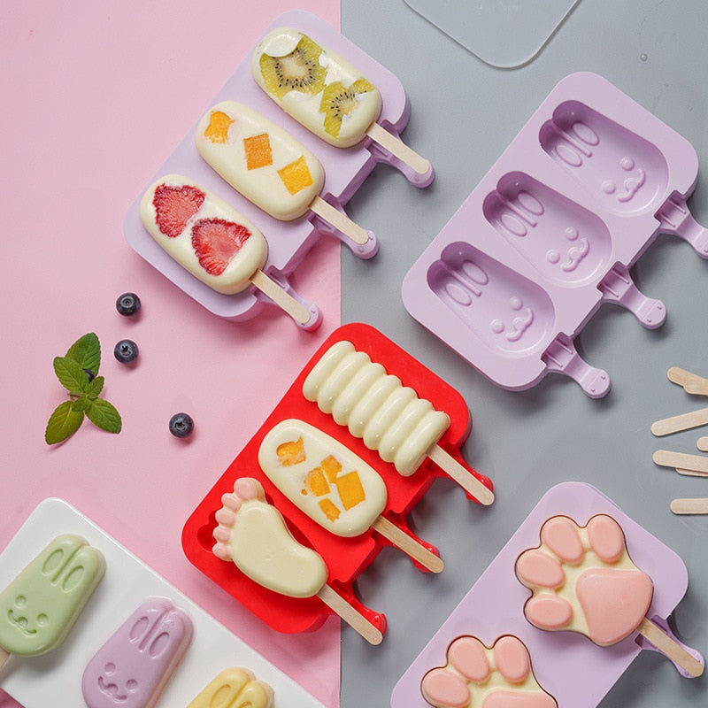 Iskremform Popsicleformer med lokk DIY Hjemmelaget Is Lollyform | Skanto