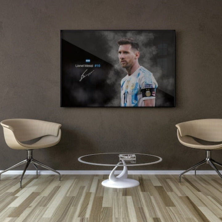 Rullet lerretplakat Lionel Messi