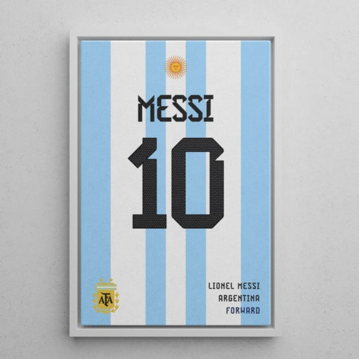 Lionel Messi Trøye Kunstramme