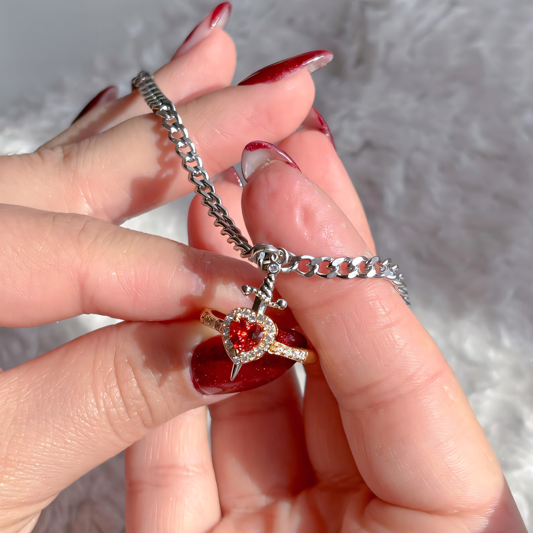 Skanto | Prins & Prinsesse Couples Ring & Armbånd Sett