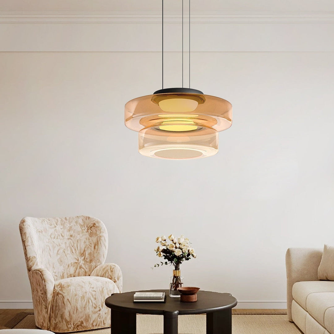 Skanto | Modern Glass Pendant Lamp in Bauhaus Style - AuroraSphere