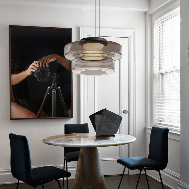 Skanto | Modern Glass Pendant Lamp in Bauhaus Style - AuroraSphere