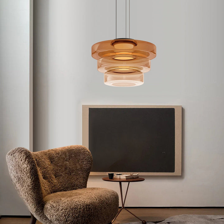 Skanto | Modern Glass Pendant Lamp in Bauhaus Style - AuroraSphere