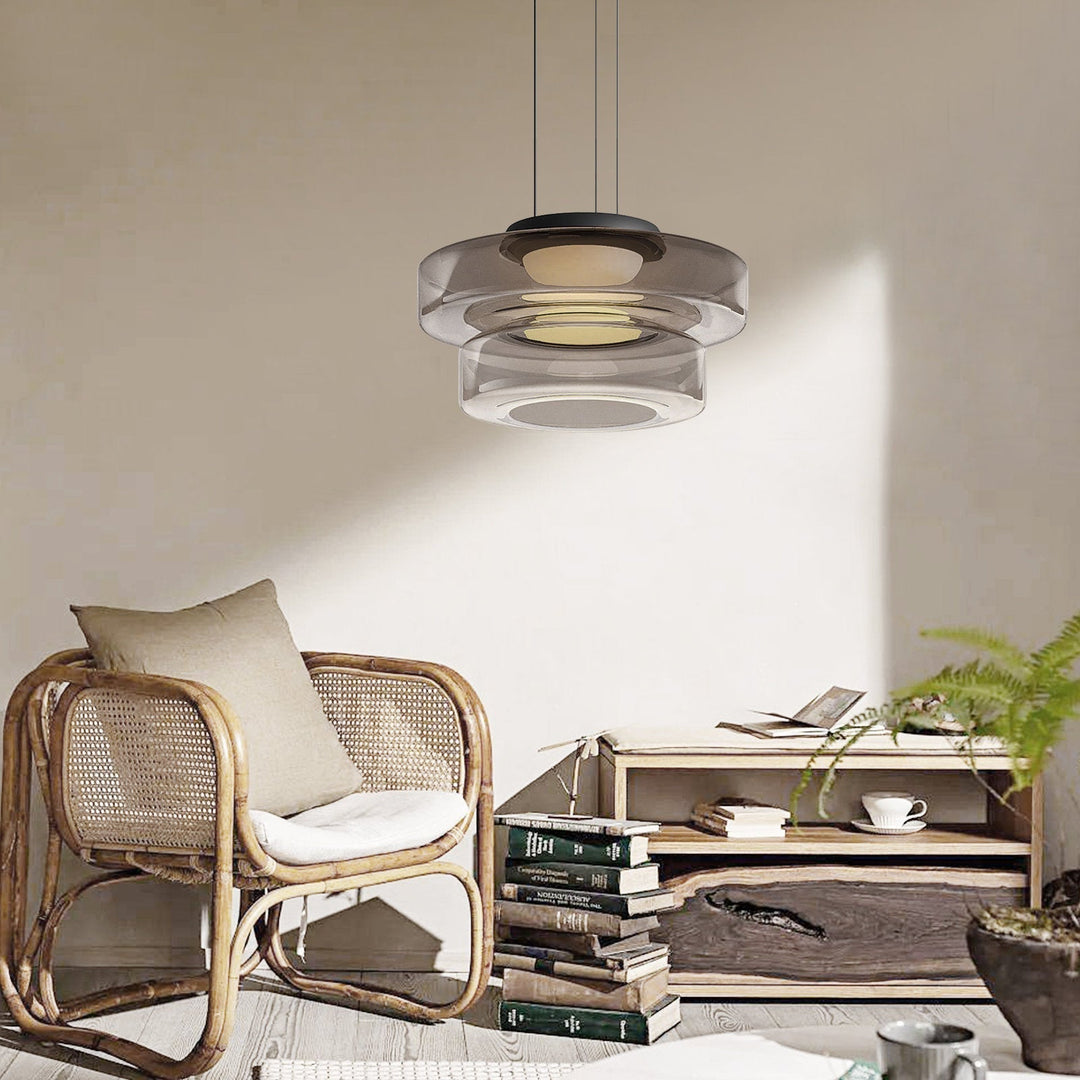 Skanto | Modern Glass Pendant Lamp in Bauhaus Style - AuroraSphere