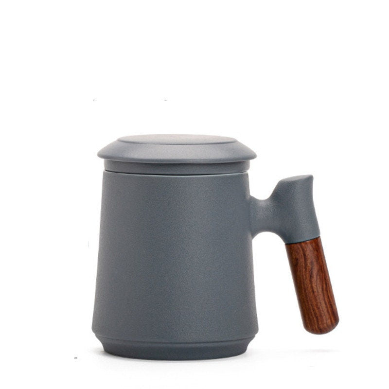 Norvo | Japansk keramisk tekoppsett med tesil og lokk, håndlaget