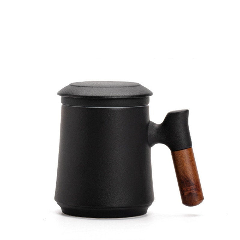 Norvo | Japansk keramisk tekoppsett med tesil og lokk, håndlaget