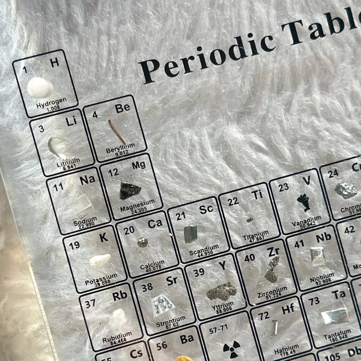 Skanto | Opplyst Periodiske Tabell med Ekte Elementer - Elementa
