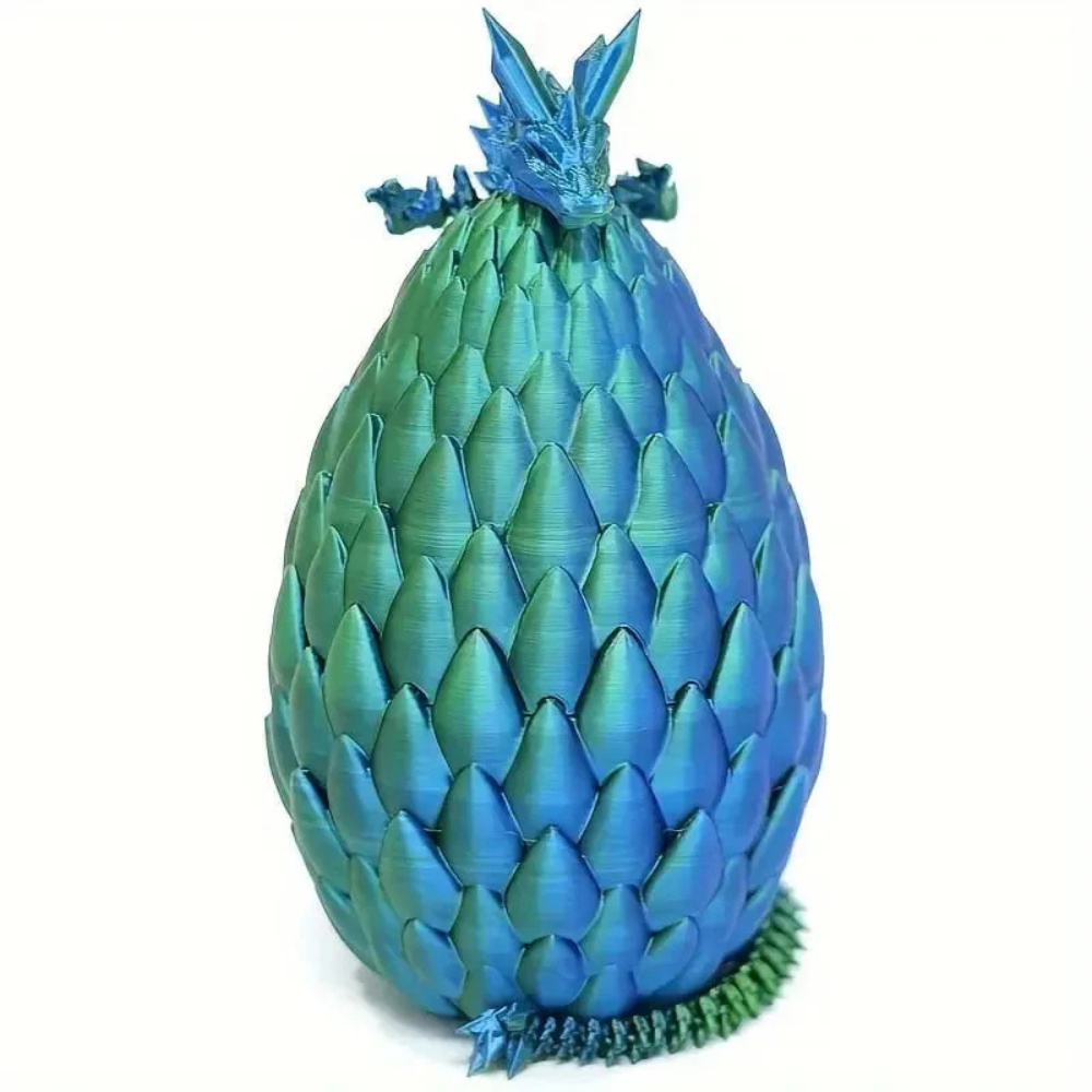 Skanto | Drageegg Krystall Figur 3D Printet Leketøy
