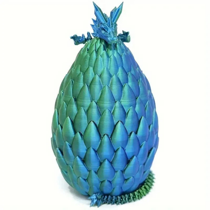 Skanto | Drageegg Krystall Figur 3D Printet Leketøy