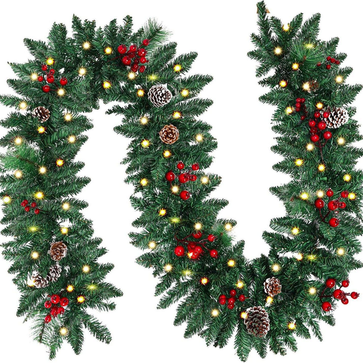 Skanto | Juledekorasjoner Forhåndsbelysning Garland Lys