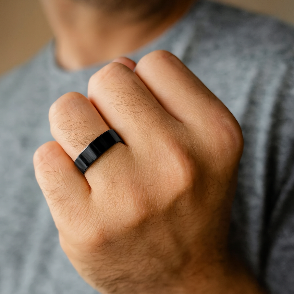Skanto | Magnetisk Terapi Rustfritt Stål Helbredende Ring