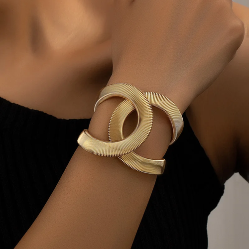 Elegant Dobbel Gull Armbånd - Amara Kolleksjon Skanto