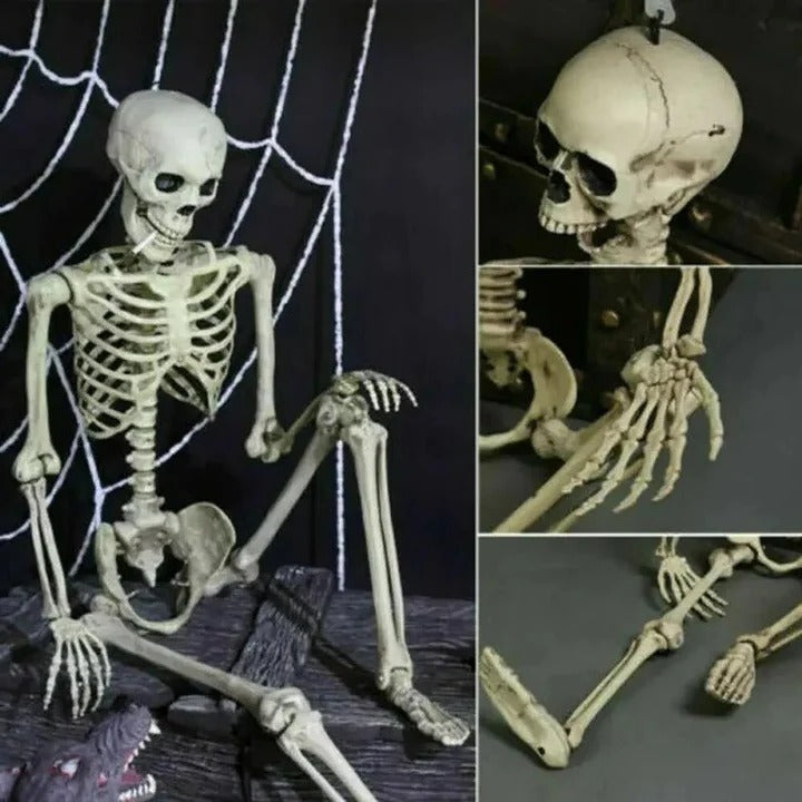 Skanto | Creepy Posebar Skjelett for Halloween Dekorasjoner