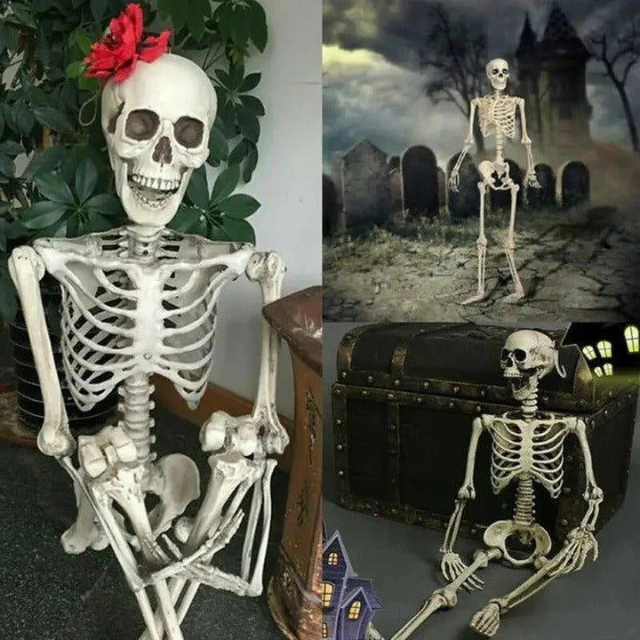Skanto | Creepy Posebar Skjelett for Halloween Dekorasjoner