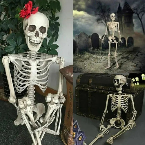 Skanto | Creepy Posebar Skjelett for Halloween Dekorasjoner
