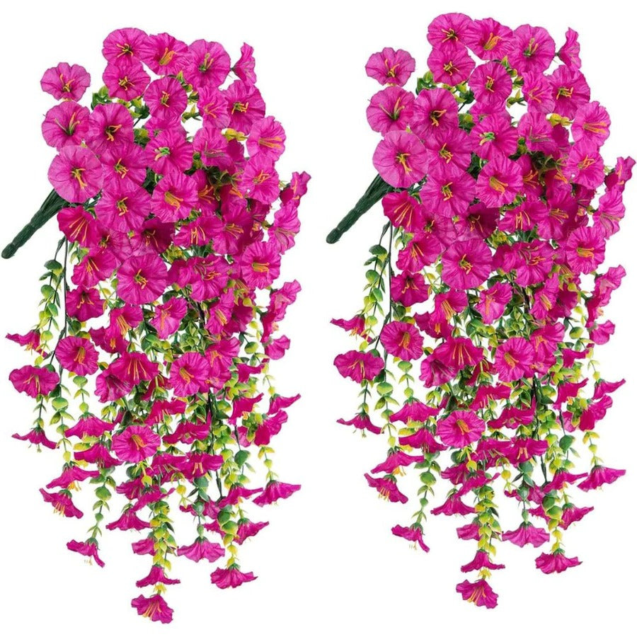 Skanto | UV-resistent kunstig morgenklokke blomst hengende dekor