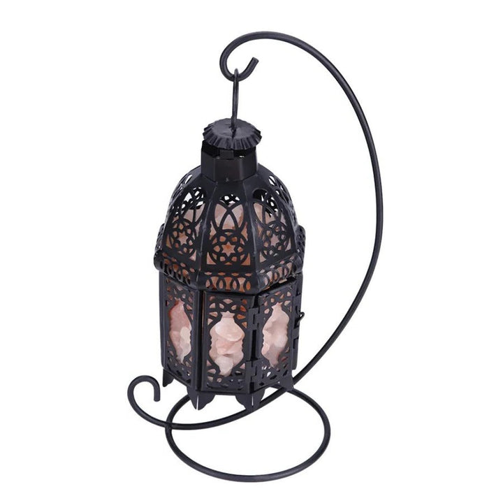 Skanto | Vintage Iron Salt Rock Bordlampe