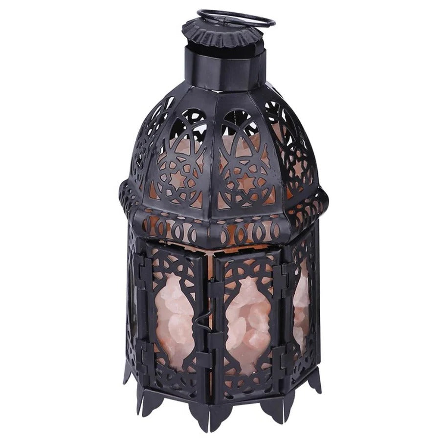 Skanto | Vintage Iron Salt Rock Bordlampe