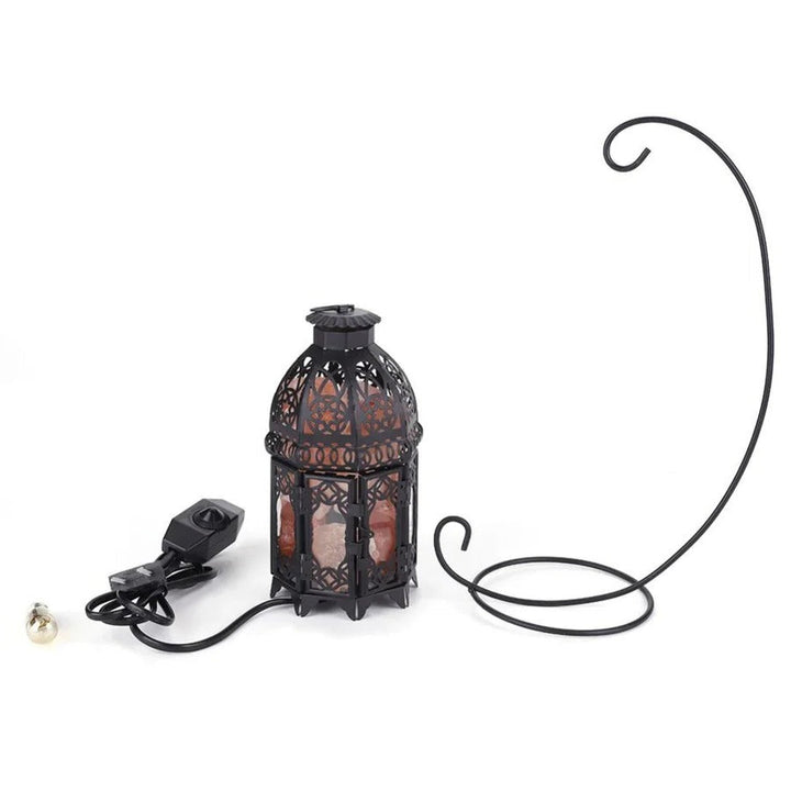 Skanto | Vintage Iron Salt Rock Bordlampe