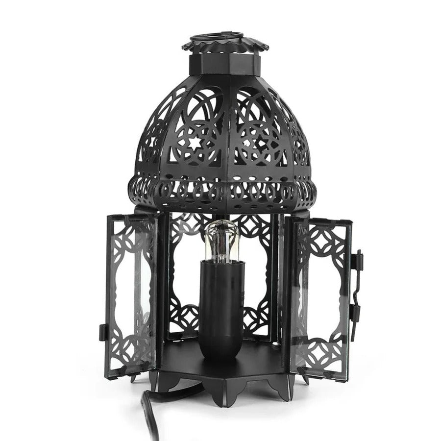 Skanto | Vintage Iron Salt Rock Bordlampe